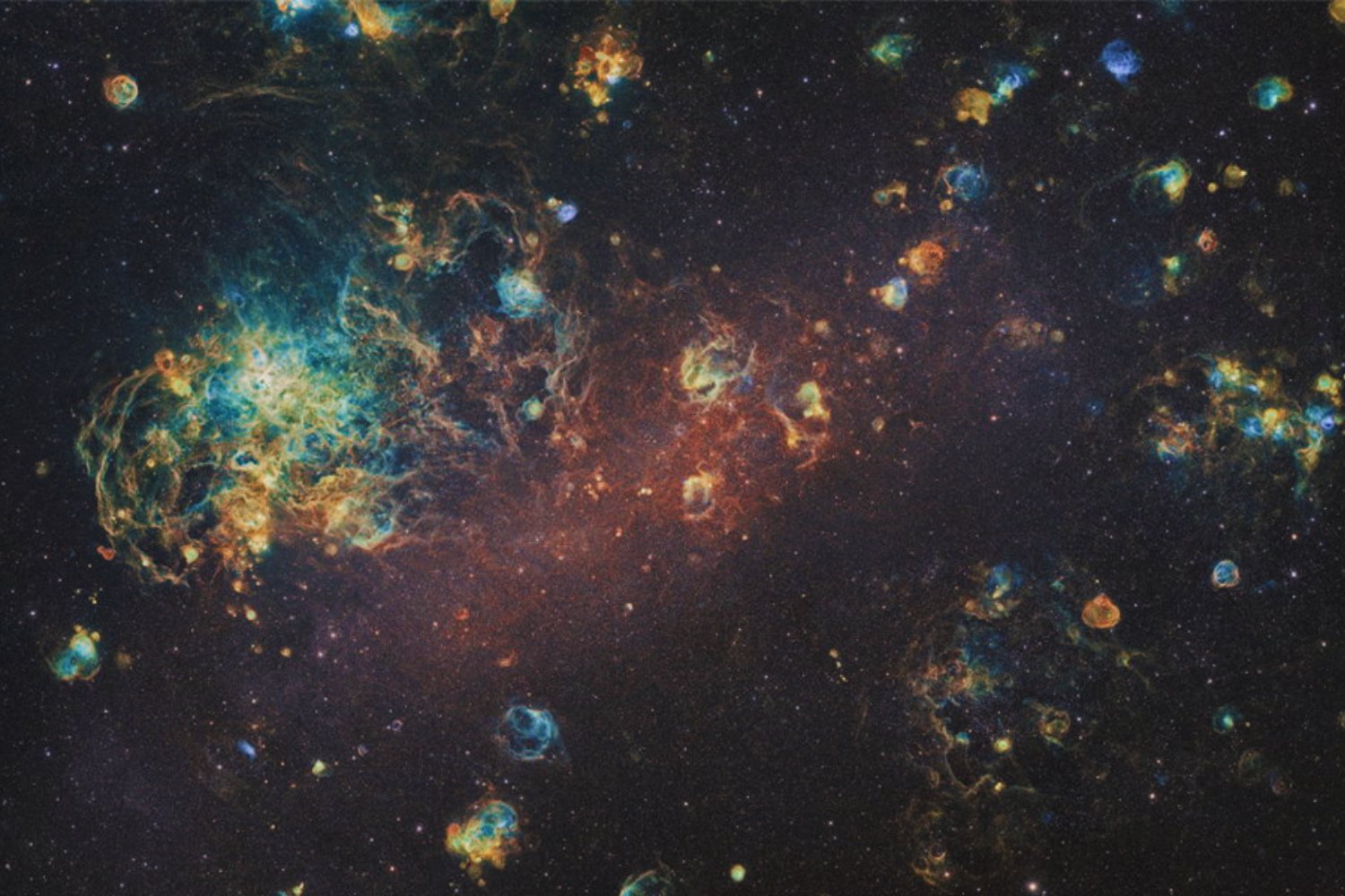 Una galaxia vecina como nunca la habías visto: el Hubble revela una imagen que parece irreal