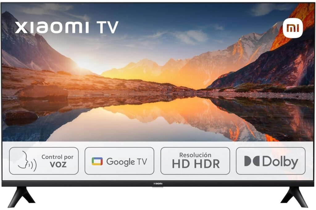 Xiaomi TV A 2025 32" - Smart TV HD HDR, Google TV, Control por Voz, Dolby, Negro [Clase de eficiencia energética E]