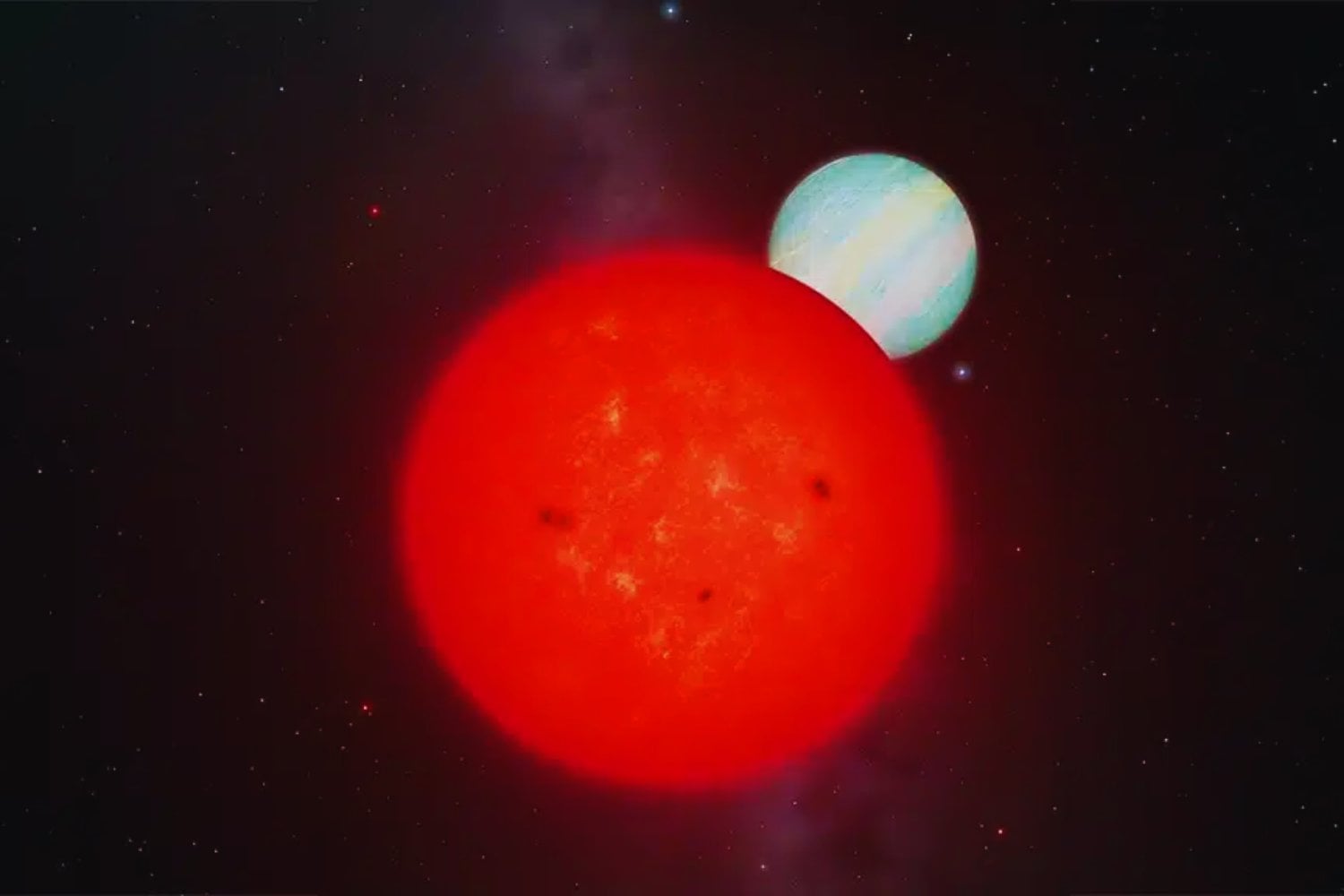 Una estrella diminuta, un planeta gigante y un misterio que desafía a la ciencia