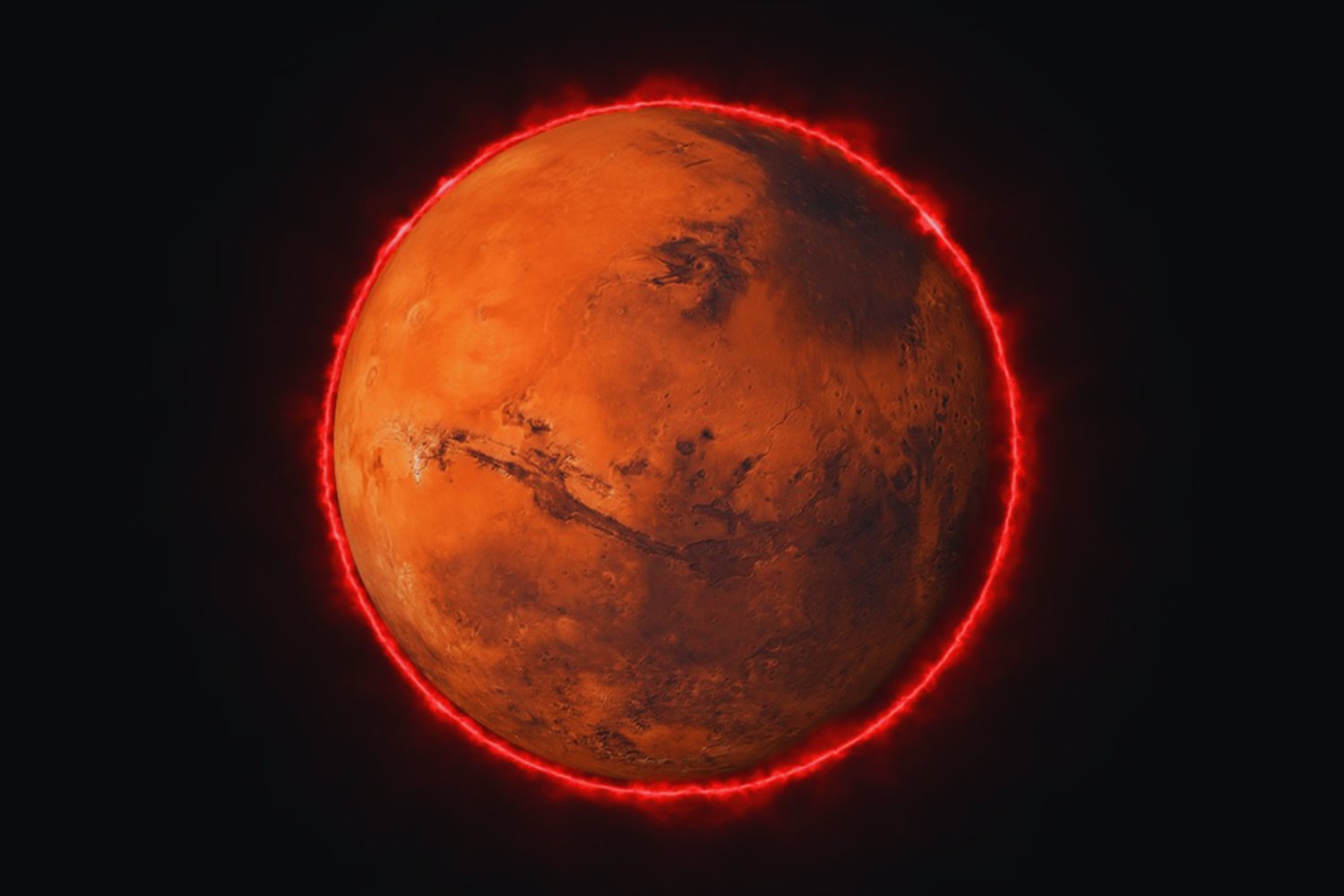 Algo enorme emergió entre las nubes de Marte y la NASA logró capturarlo justo a tiempo