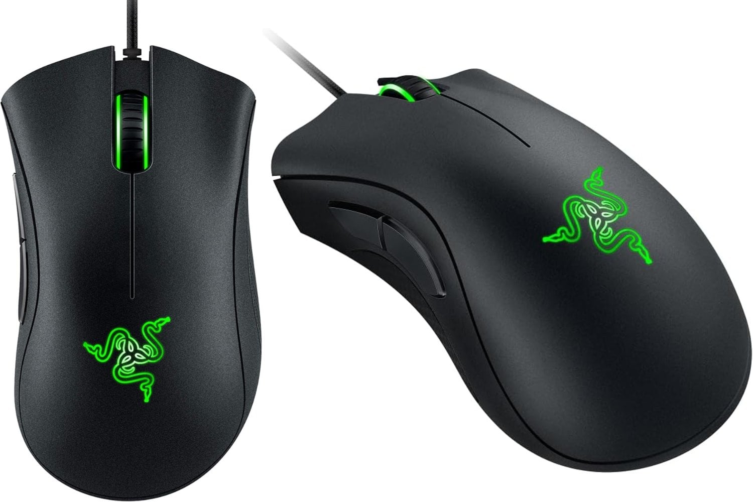 Razer DeathAdder Essential - Ratón Gaming con sensor óptico, 6400 DPI (5 botones programables, interruptores mecánicos, agarres laterales de goma), Negro