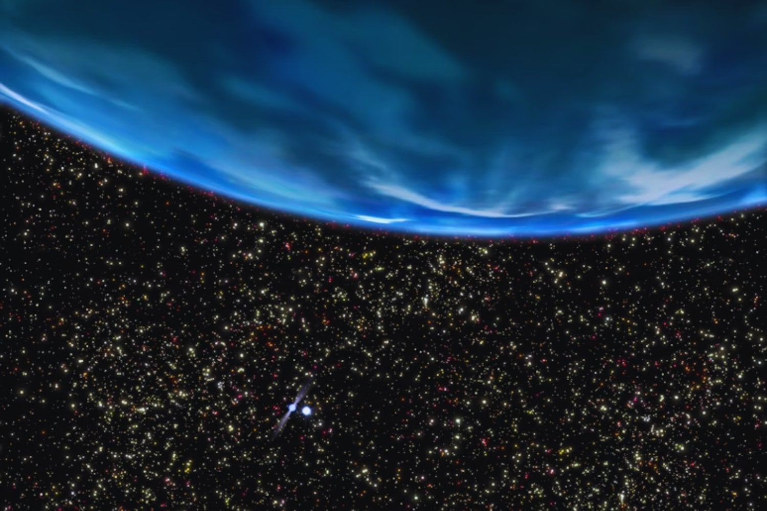 No está en un planeta ni en una galaxia cercana, sino en un rincón remoto del universo primitivo. Astrónomos descubren un océano de agua gigantesco alrededor de un cuásar a 12 mil millones de años luz