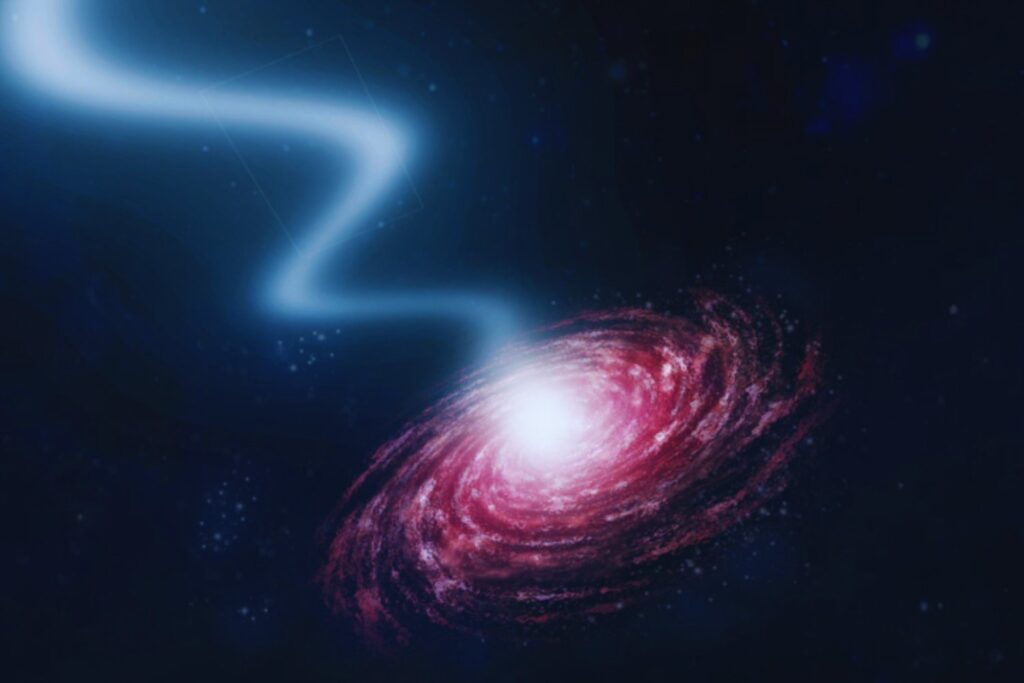 Dos agujeros negros revelan un inesperado “baile cósmico” en el corazón de una galaxia lejana