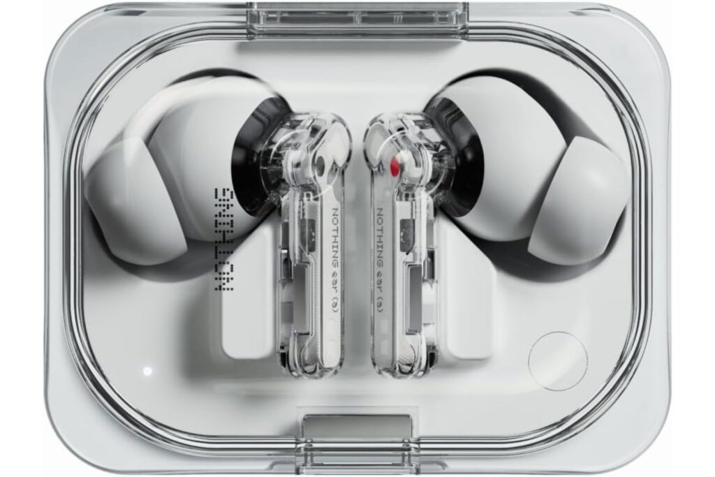 Nothing Ear (a) Auriculares inalambricos Bluetooth con Integración de ChatGPT, Cancelación de Ruido Activa, Algoritmo de Mejora de Graves y hasta 42,5 Horas de reproducción - Blanco