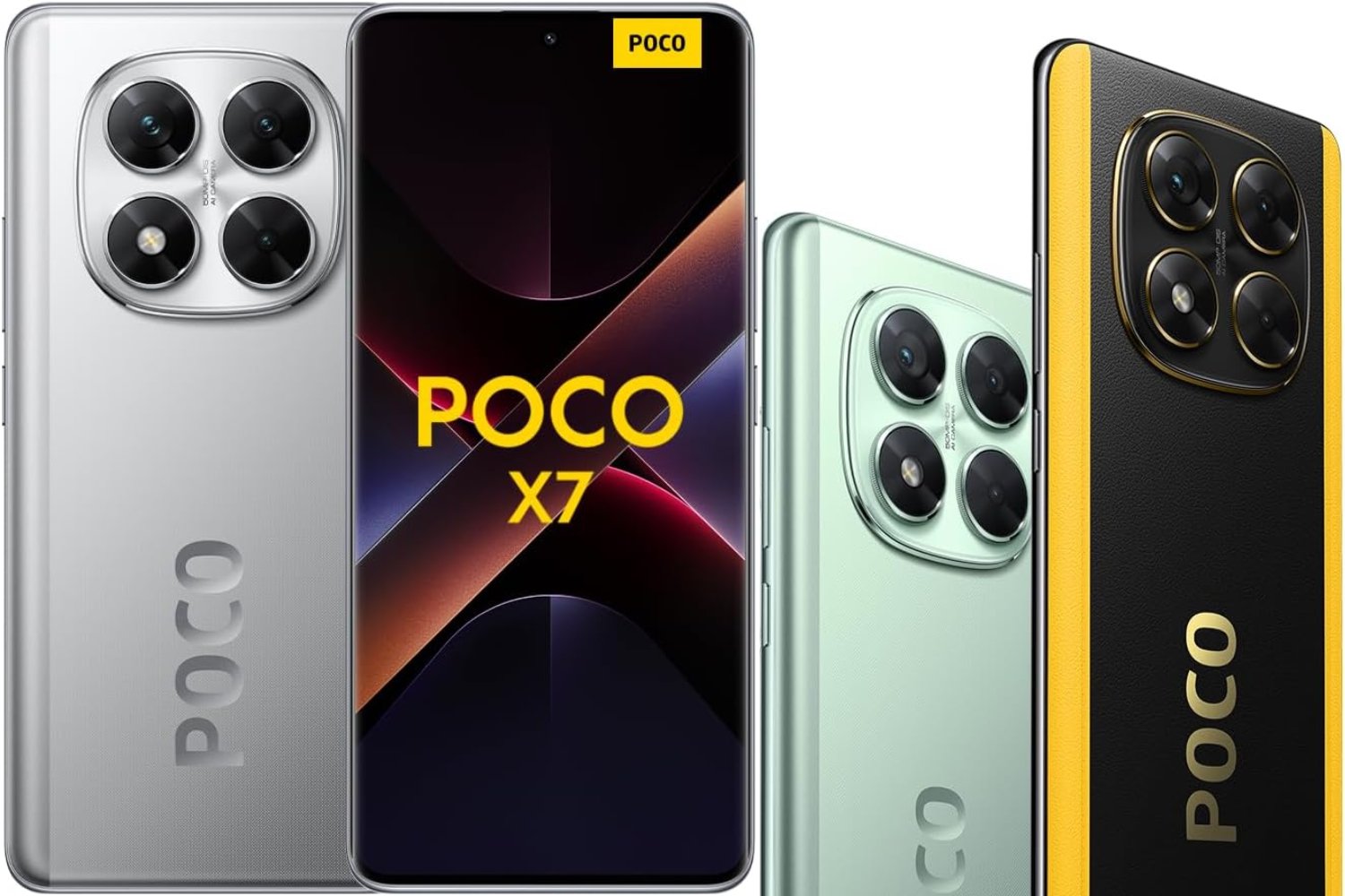 Xiaomi POCO X7 - Smartphone de 8+256GB, Pantalla CrystalRes 1.5K AMOLED Curva, MediaTek Dimensity 7300-Ultra, Cámara de 50 MP, Carga Turbo de 45W, Cargador no Incluido