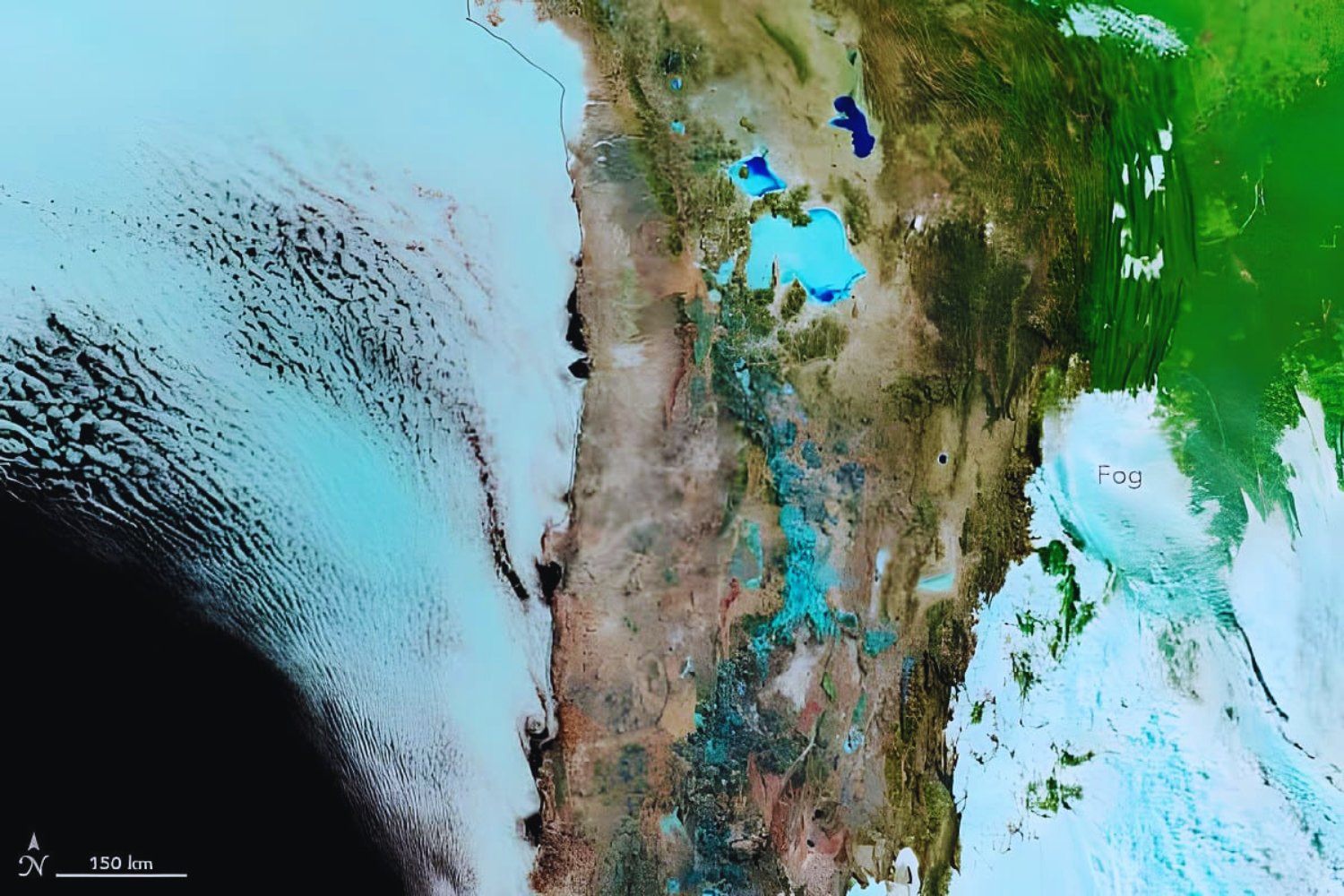Una nevada imposible: la NASA capta un fenómeno que el desierto de Atacama no veía en una década