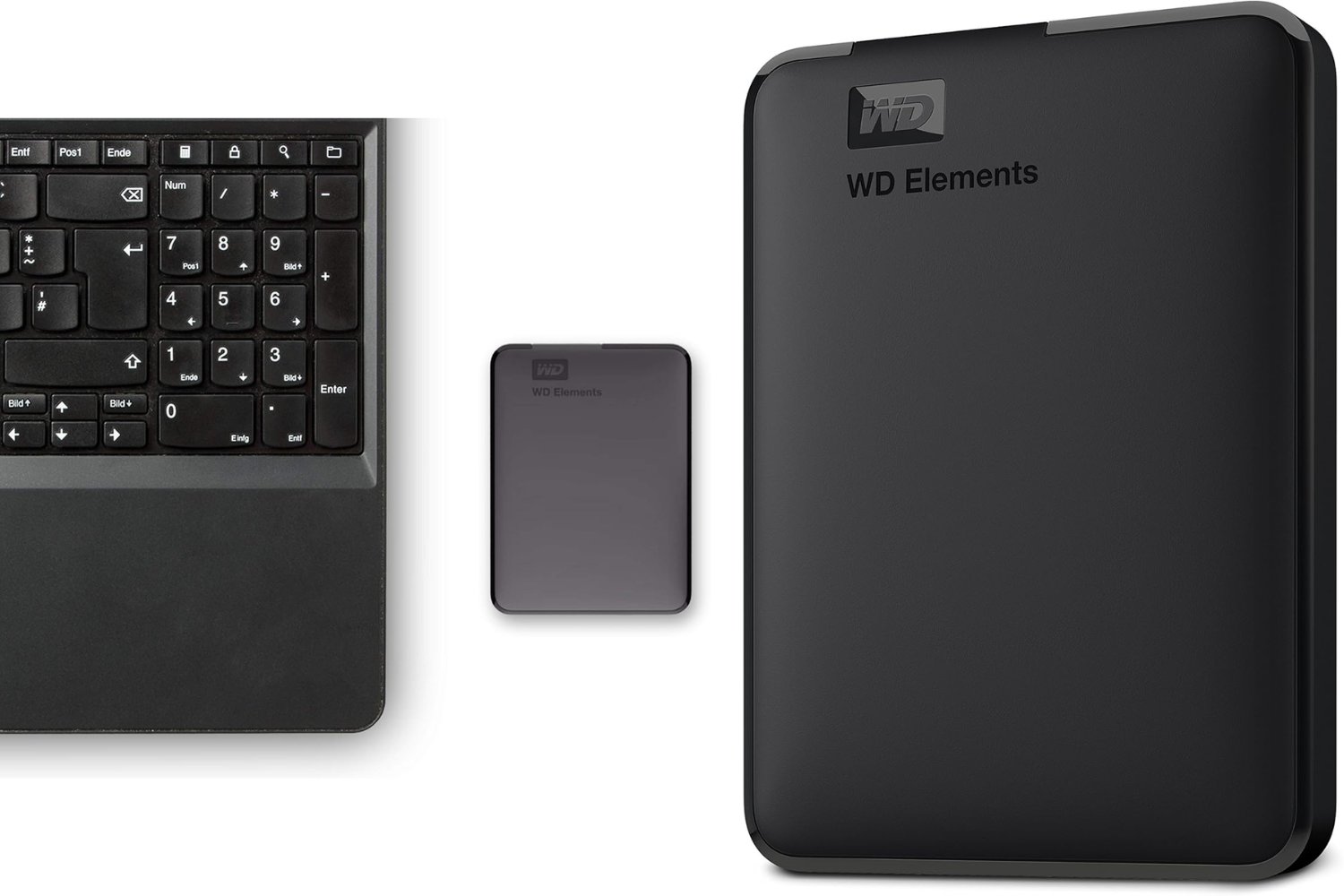 WD 5 TB Elements Disco duro externo portátil con USB 3.0, color negro