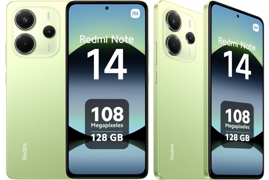Xiaomi Redmi Note 14 - Smartphone de 6+128GB, Pantalla de 6.67" AMOLED FHD+ 120Hz, MediaTek Helio G99-Ultra, cámara de 108MP, TurboCharge 33W, 5500 mAh, Cargador no Incluido