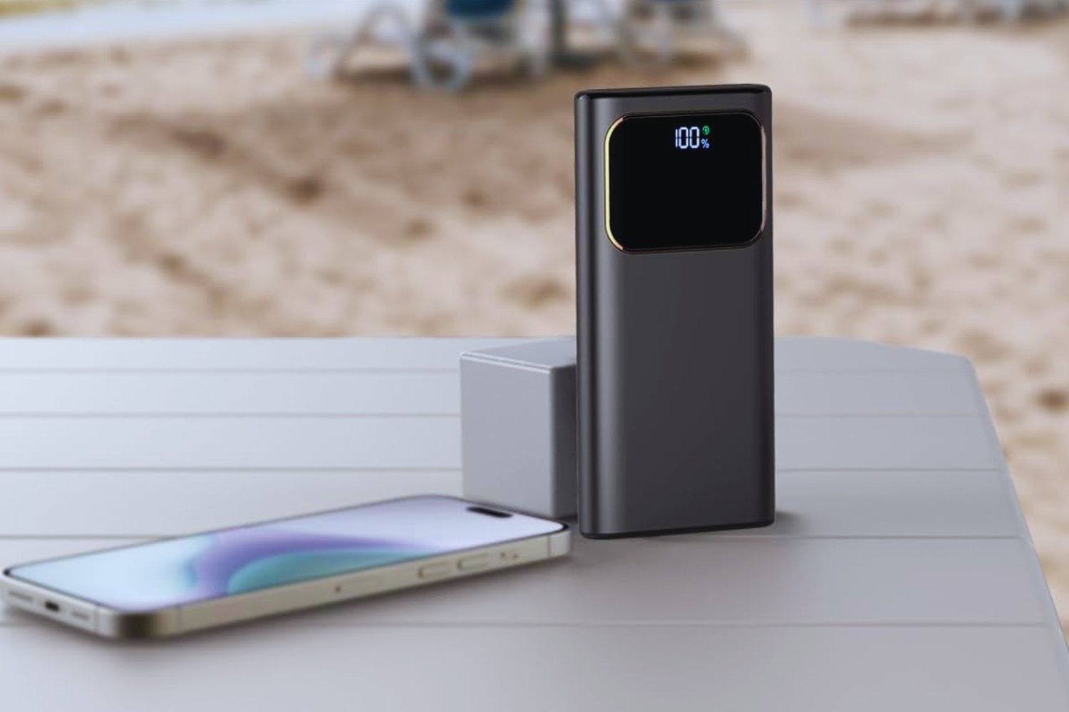 2025 External Battery Fast Charging Power Bank Bateria Externa Carga Rapida 10000mAh Energía de Respaldo 22.5W Cargador Portatil con Patalla LED para Batería Portátil iPhone 16 15 14 13,para Samsung