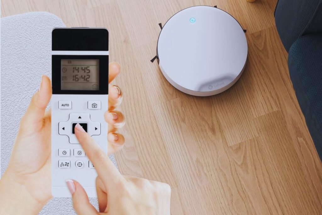 LEFANT N1 Robot Aspirador con Mando a Distancia, 4500Pa de Potente Succión, 165min de Autonomía, Carga Automática, Versión sin WiFi, Ideal para Pelo de Mascotas en Suelos Duros y Alfombras
