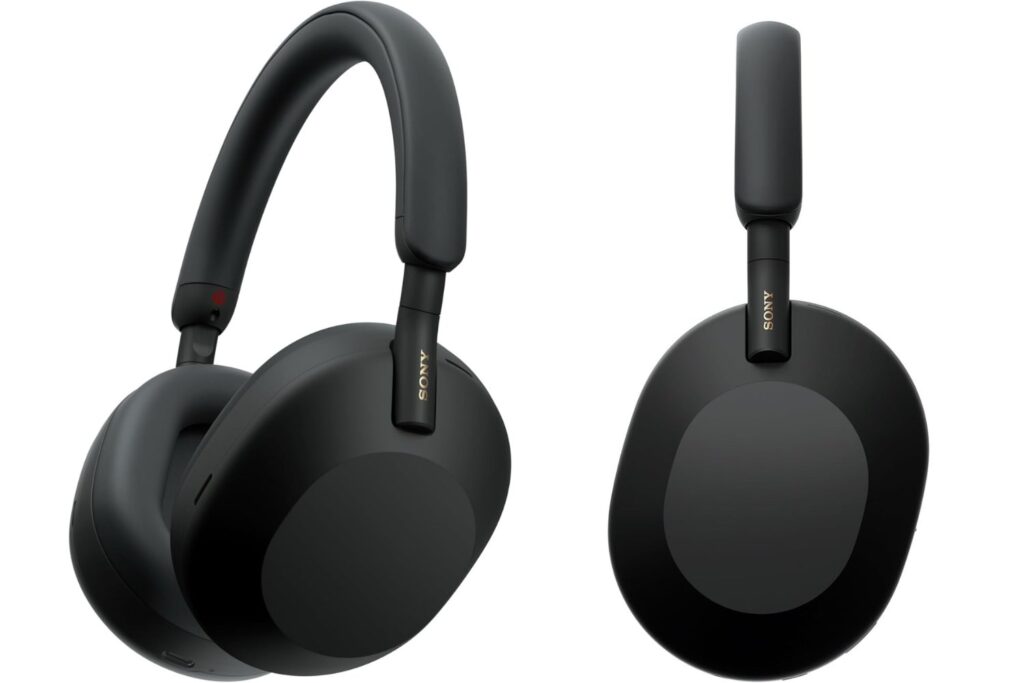 Sony WH-1000XM5SA Auriculares inalámbricos Premium con cancelación de Ruido, Bluetooth, Llamadas de Calidad, Hi-Res, hasta 30 Horas de batería, con Estuche Blando, iOS y Android, Negro