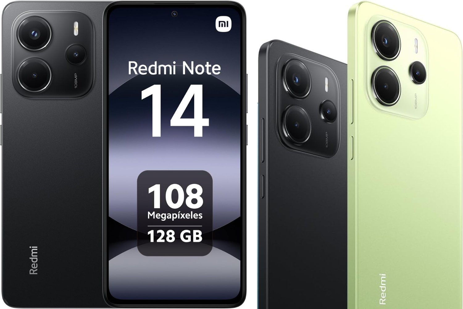 Xiaomi Redmi Note 14 - Smartphone de 6+128GB, Pantalla de 6.67" AMOLED FHD+ 120Hz, MediaTek Helio G99-Ultra, cámara de 108MP, TurboCharge 33W, 5500 mAh, Cargador no Incluido