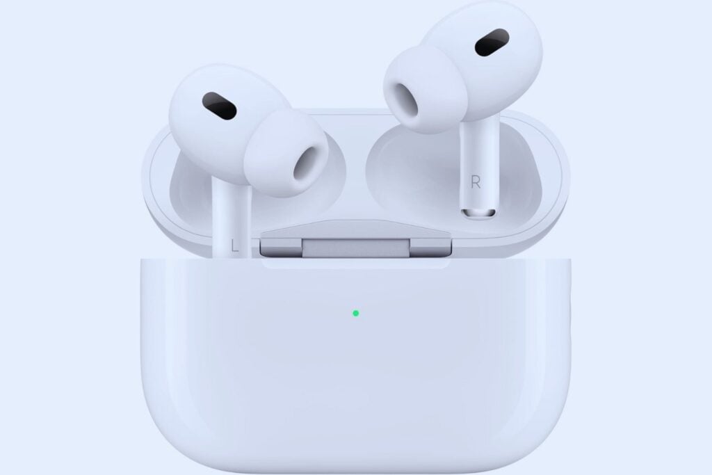 Apple AirPods Pro 2 Auriculares inalámbricos, Auriculares Bluetooth, cancelación Activa de Ruido, Audífono, Modo Sonido Ambiente, Audio Espacial Personalizado, Sonido de Alta fidelidad, Carga USB C