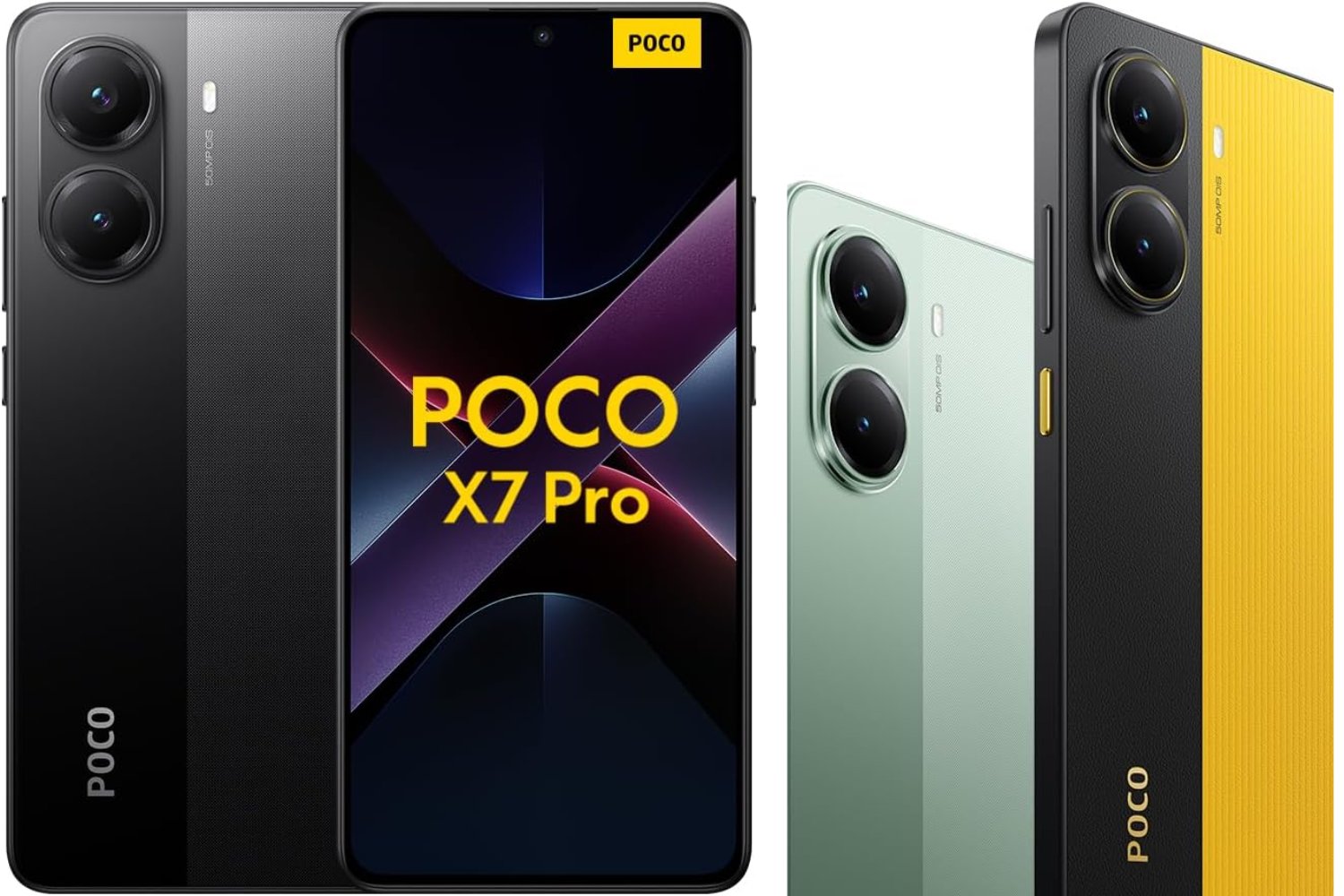 Xiaomi POCO X7 Pro - Smartphone de 12+512GB, Pantalla CrystalRes 1.5K 120Hz AMOLED, MediaTek Dimensity 8400-Ultra, Cámara de 50 MP, 90W HyperCharge, Cargador no Incluido