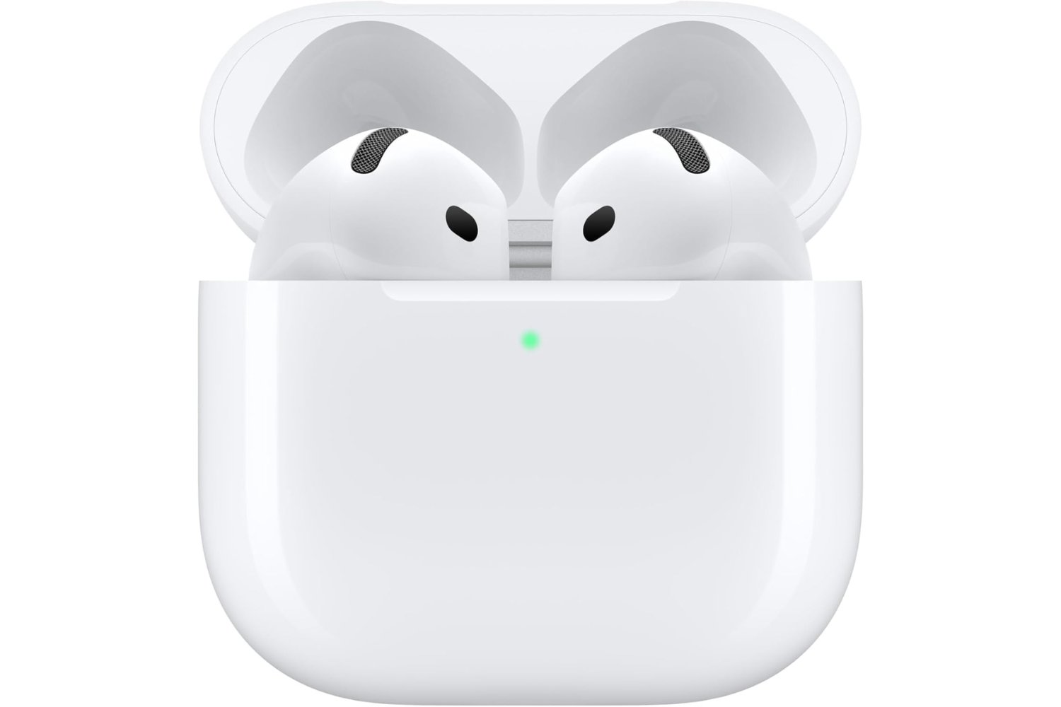 Apple AirPods 4, Auriculares inalámbricos, Bluetooth, con Audio Espacial Personalizado, Resistentes al Agua y el Sudor, Estuche de Carga USB-C, Chip H2 y hasta 24 Horas de autonomía