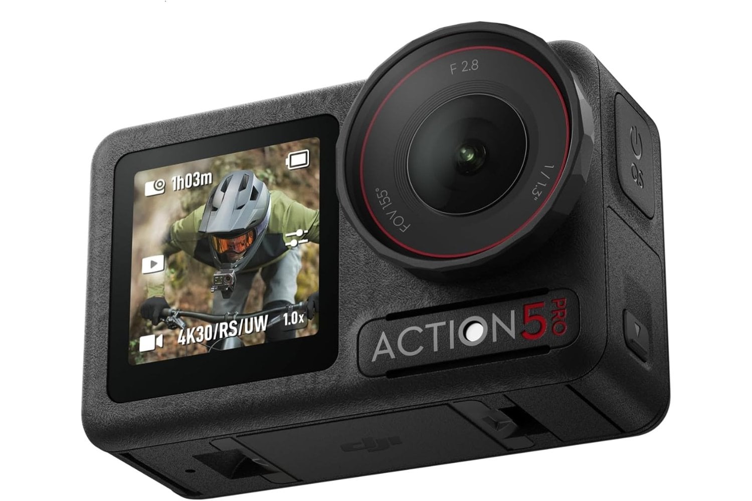 DJI Pack Esencial Osmo Action 5 Pro, cámara Sumergible, Sensor 1/1.3", vídeo 4K/120 fps, Seguimiento de Objetivos, estabilización, 2 Pantallas táctiles OLED, cámara de acción 4K para Deportes y Vlogs