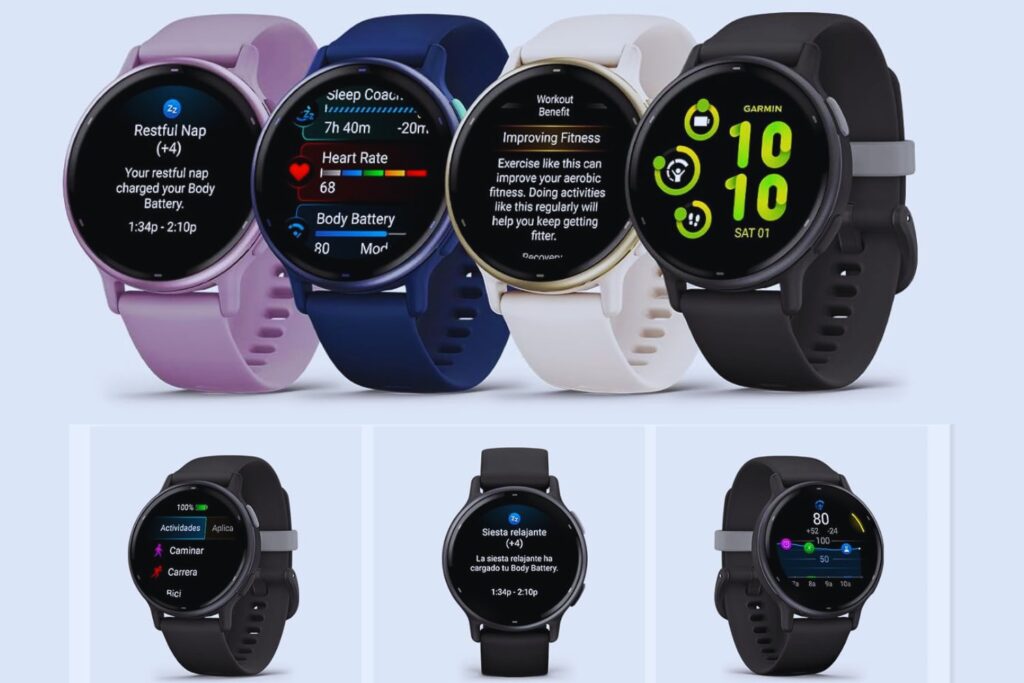 Garmin Vívoactive 5, Smartwatch con GPS, Pantalla AMOLED, Funciones Esenciales de Salud y Forma física y hasta 11 días de autonomía