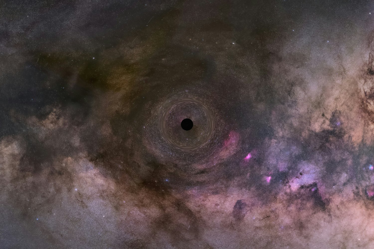 Caos En El Universo Causado Por Una Colision De Agujeros Negros