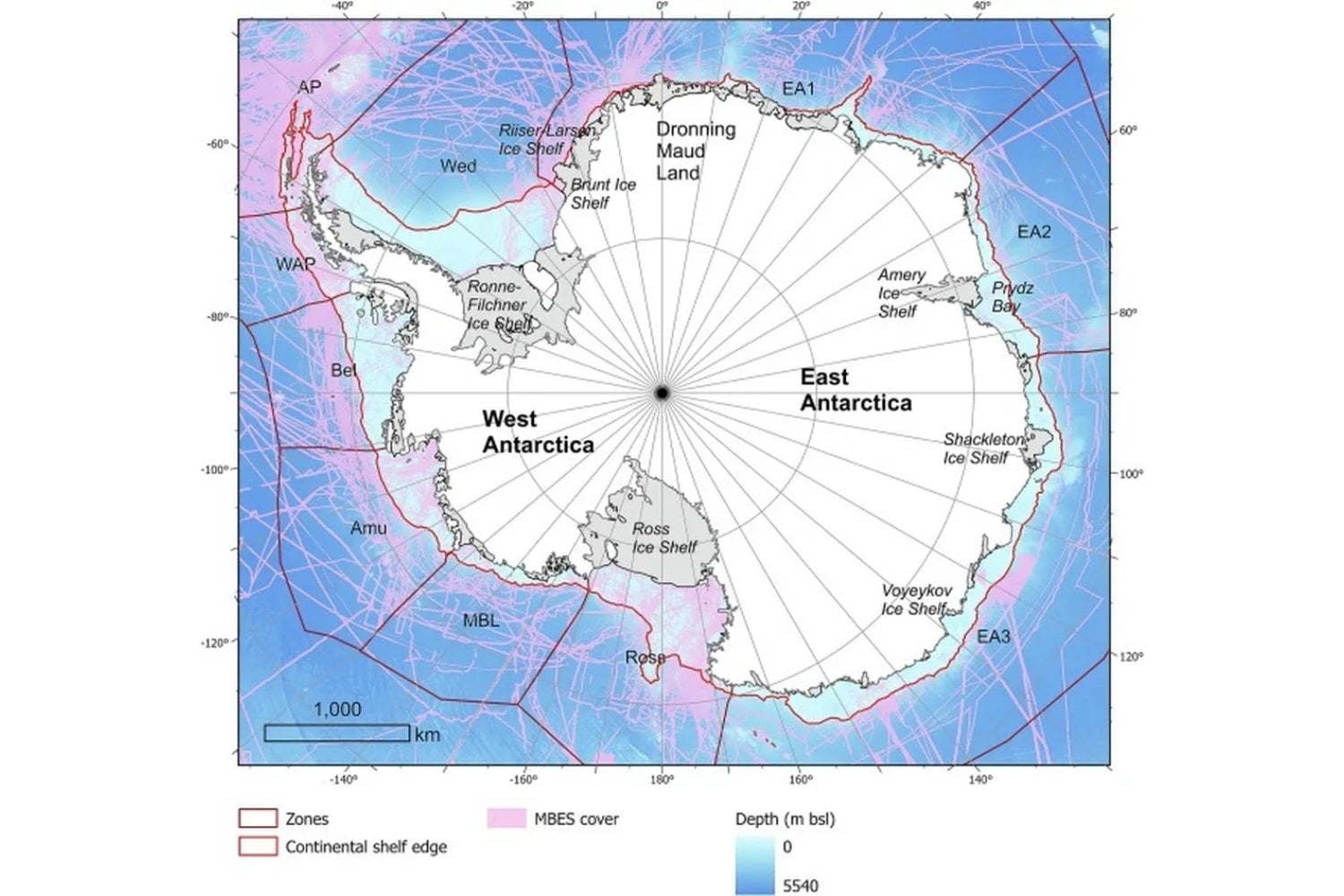 Una red oculta bajo la Antártida que podría reescribir la historia del océano