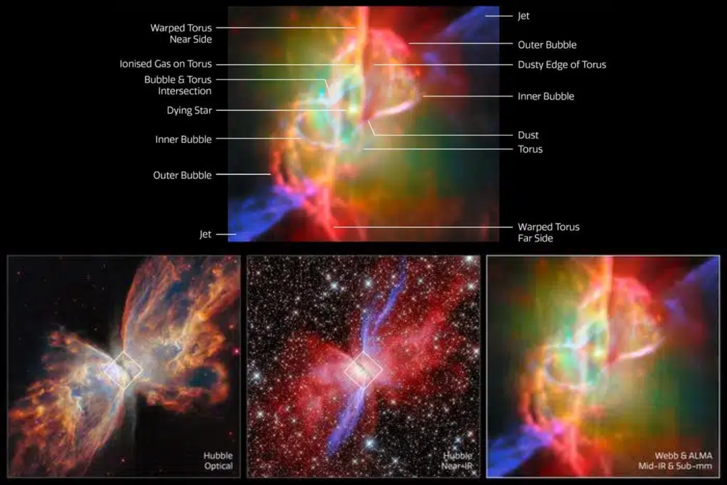 La mariposa cósmica que revela los secretos sobre la creación de la Tierra