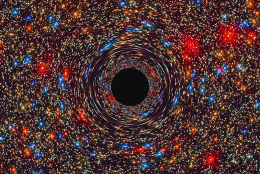 El misterio de la herradura cósmica: un agujero negro ultramasivo desafía los límites del universo