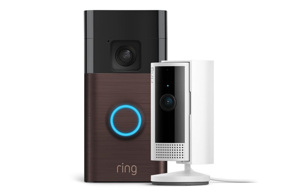 Ring videotimbre con batería (Battery Video Doorbell) + Cámara interior (Indoor Camera, 2.ª gen.) | instalación fácil por cuenta propia (5 min) | 30 días gratis de Ring Home
