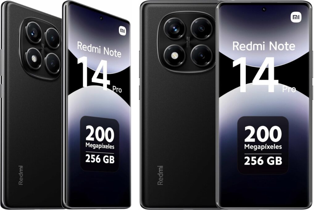 Xiaomi Redmi Note 14 Pro - Smartphone de 8+256GB, Pantalla de 6.67" AMOLED FHD+ 120Hz, MediaTek Helio G100-Ultra, cámara de 200MP, TurboCharge 45W, 5500 mAh