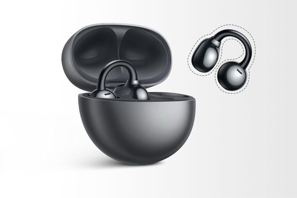 HUAWEI FreeClip,Auriculares Inalámbricos Bluetooth,Clip Innovador,Open-Ear,Gran Duración de Batería,Cancelación de Ruido en Llamadas por IA,Resistencia IP54 al Polvo y a Salpicaduras de Agua,Negro