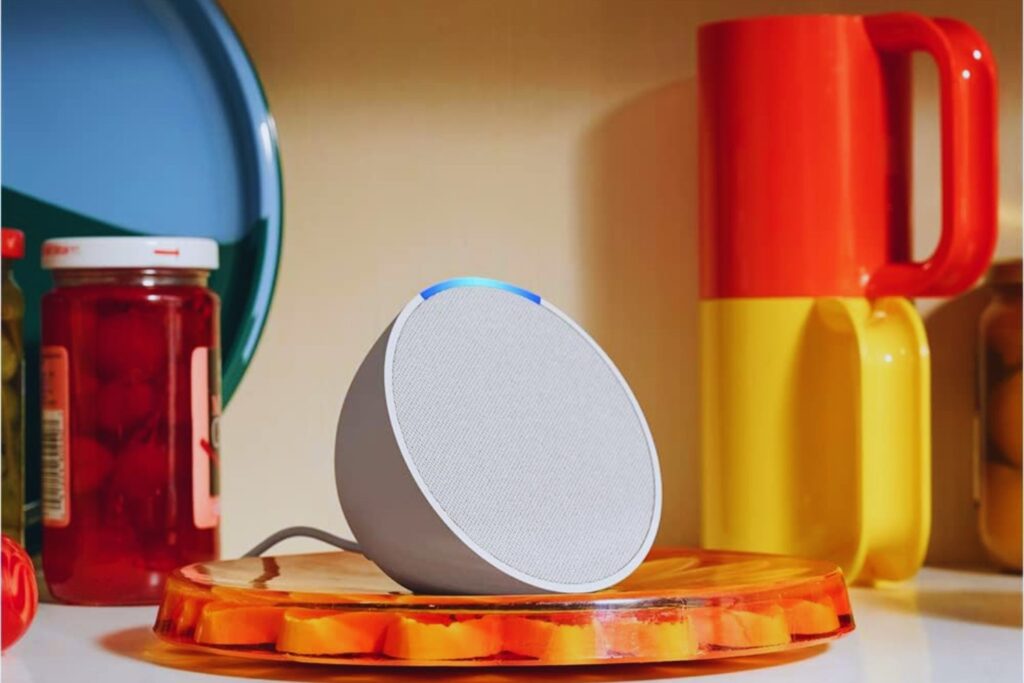 Echo Pop (Última generación) | Altavoz inteligente Bluetooth con Alexa de sonido potente y compacto | Antracita