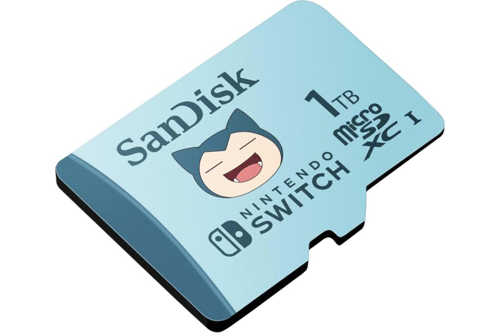 SanDisk Nintendo Tarjeta Micro SDXC 1 TB para Nintendo Switch Consoles, hasta 100 MB/s, Edición Pokémon Snorlax, Añade de Almacenamiento para tu Consola Nintendo Switch, UHS-I, Class 10, U3
