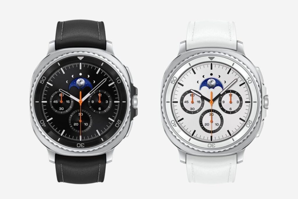 Samsung Galaxy Watch8 Classic 46mm, Bluetooth, Correa Híbrida, Smartwatch con Diseño con Bisel Giratorio, Garantía 3 Años + 1 año Extra, Blanco (Versión Española)