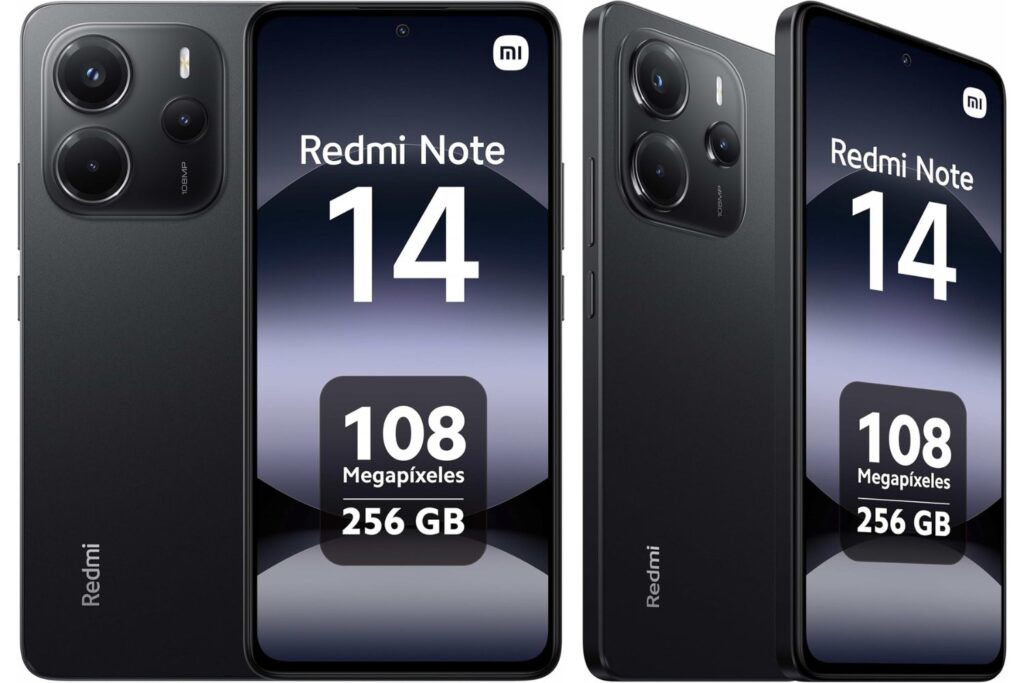 Xiaomi Redmi Note 14 - Smartphone de 8+256GB, Pantalla de 6.67" AMOLED FHD+ 120Hz, MediaTek Helio G99-Ultra, cámara de 108MP, TurboCharge 33W, 5500 mAh, Cargador no Incluido