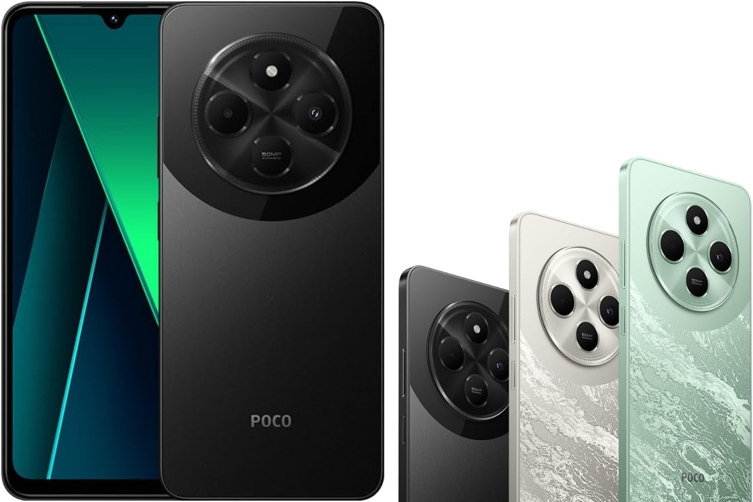 Xiaomi Poco C75 - Smartphone de 8+256GB, Pantalla inmersiva de 6.88” 120Hz, MediaTek Helio G81-Ultra, cámara Dual de 50MP IA, 5160 mAh, Carga rápida de 18W, NFC, Negro (Versión ES)