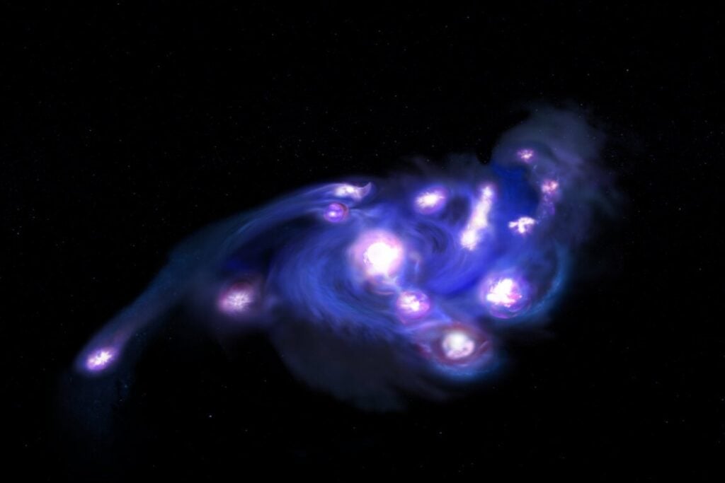 Las “uvas cósmicas” que revelan un secreto inesperado sobre las primeras galaxias