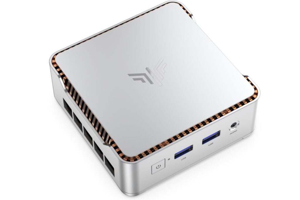 NiPoGi Essenx E2 Mini PC N150 Twin Lake (hasta 3.6GHz,6W Solo),16GB DDR4/256GB M.2 SSD,Mini Ordenadore W-11 Pro,4K@60Hz con HDMI 2.0, DP, WiFi, BT,Mini Computadora para Negocios/Escuela 0.27KG Solo