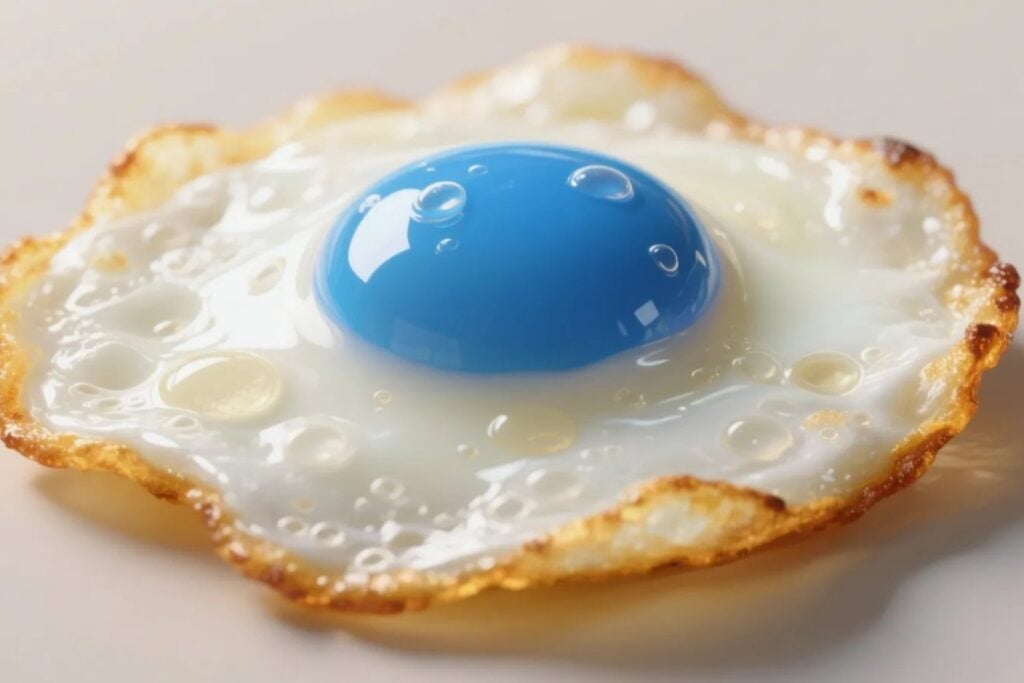 La absurda batalla por el huevo frito de yema azul que enfrenta a humanos contra la IA