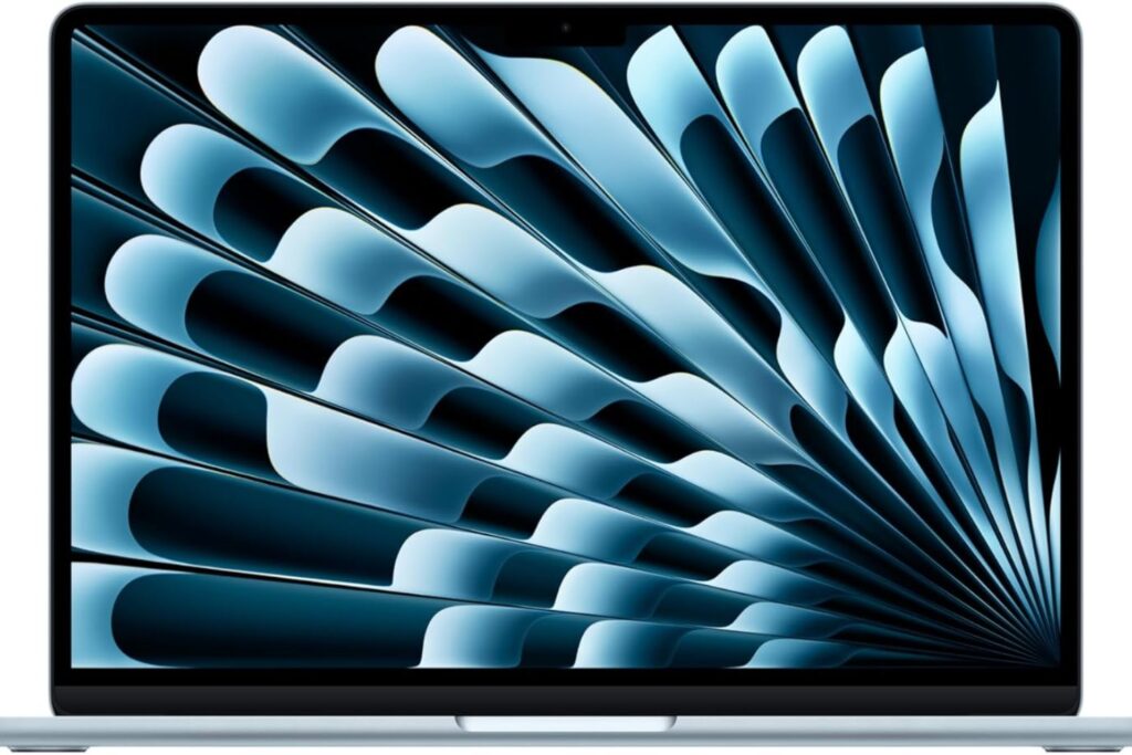 Apple 2025 MacBook Air de 13 Pulgadas con Chip M4: diseñado para Apple Intelligence, Pantalla Liquid Retina de 13,6 Pulgadas, 16 GB de Memoria unificada, 256 GB SSD, Teclado portugués; Azul Cielo