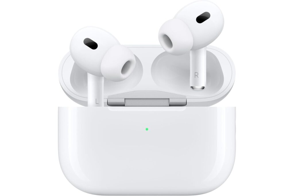 Apple AirPods Pro 2 Auriculares inalámbricos, Auriculares Bluetooth, cancelación Activa de Ruido, Audífono, Modo Sonido Ambiente, Audio Espacial Personalizado, Sonido de Alta fidelidad, Carga USB C