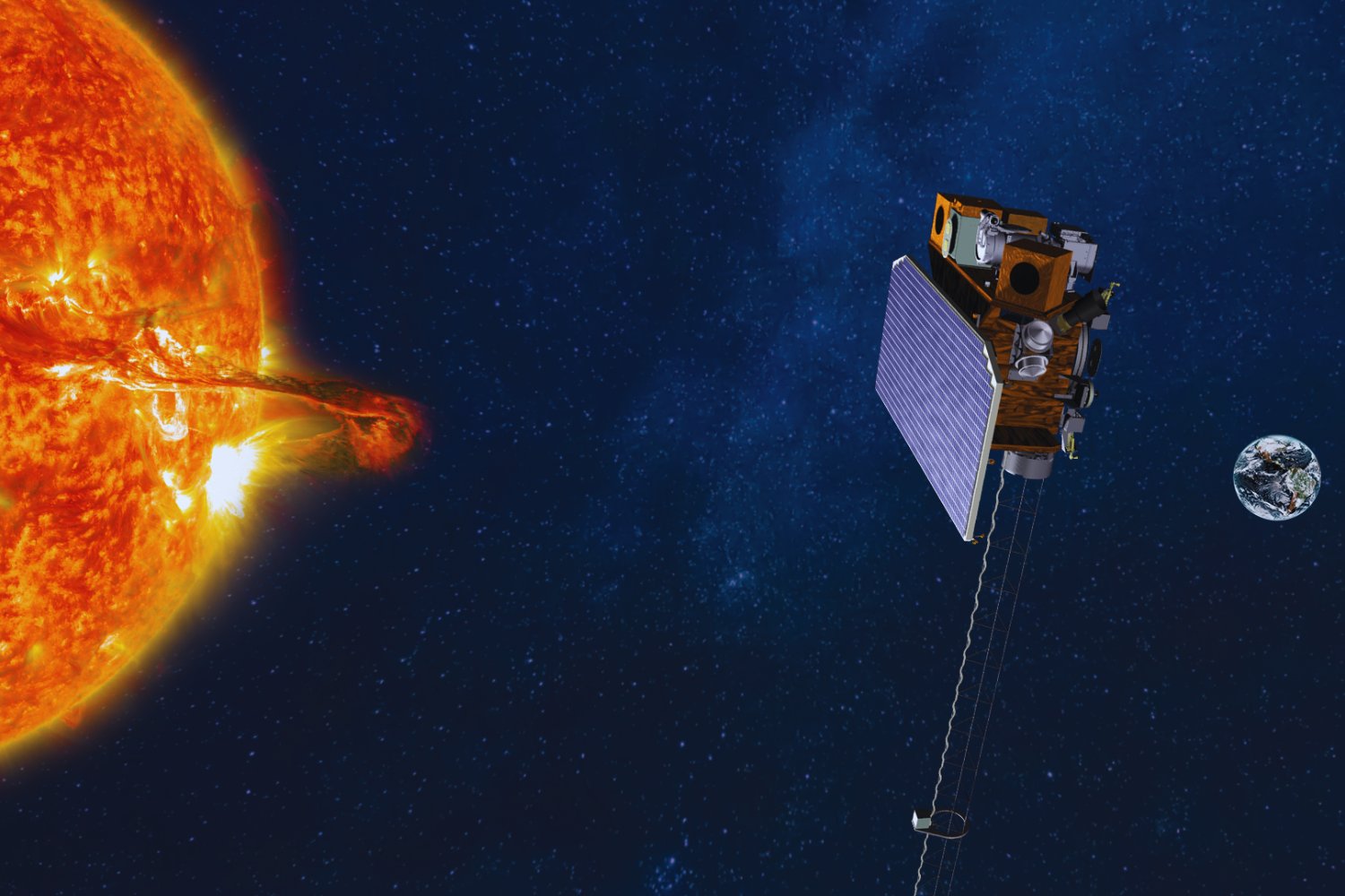 Tres naves, un mismo destino: la NASA se prepara para descifrar la influencia del Sol en el espacio