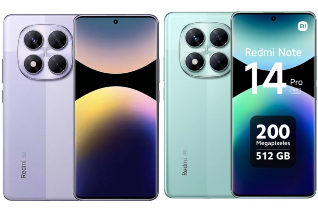 Xiaomi Redmi Note 14 Pro 5G Versión Europea 256GB/512GB MTK Dimensity 7300-Ultra Pantalla AMOLED 6,67" 120Hz, 200MP, IP68, NFC