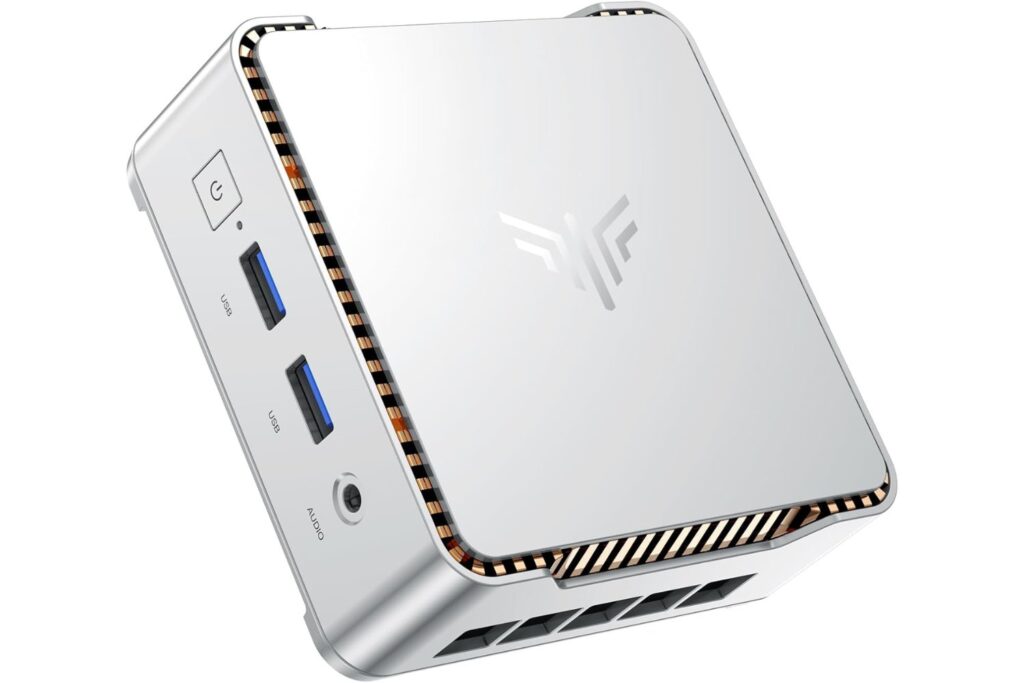 NiPoGi Essenx E2 Mini PC W-11 Pro,Alder Lake N97(Defeat N100/Ν95,hasta 3.6GHz),16GB DDR4/512GB M.2 SSD,Mini Ordenadore 4K@60Hz con HDMI 2.0/DP/WiFi/BT,Mini Computadora Negocios/Escuela 0.27KG Solo