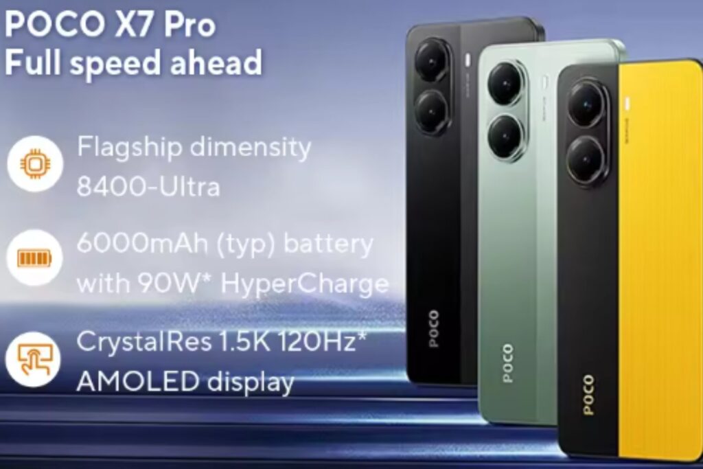 【Estreno mundial】POCO X7 Pro Smartphone Dimensity 8400-Ultra 6000mAh 50MP cámara con OIS 120Hz NFC 5G