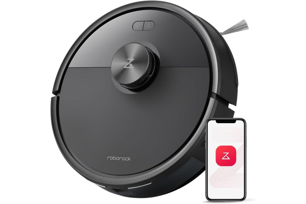 Roborock Q7 M5 Robot Aspirador y Fregasuelos 2 en 1 de 10000 Pa, Robot Vacuum con Doble Sistema Antienredos, Navegación PreciSense LiDAR, Controlado por App y Comando por Voz, Negro