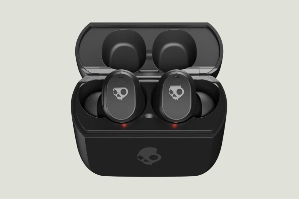 Skullcandy Mod Auriculares In-Ear Inalámbricos, 34 h de Autonomía, Micrófono, Compatibles con iPhone Android y Dispositivos Bluetooth - Negro