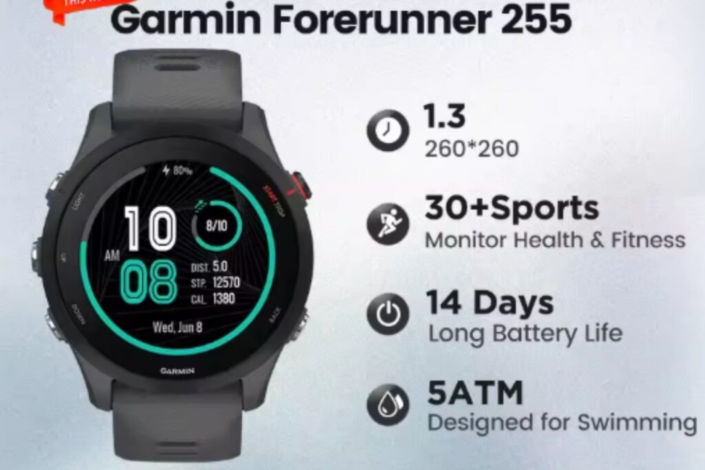 Garmin-reloj inteligente forerunner 255 Unisex, accesorio de pulsera multifunción con control del oxígeno en sangre, natación, correr, deportes al aire libre