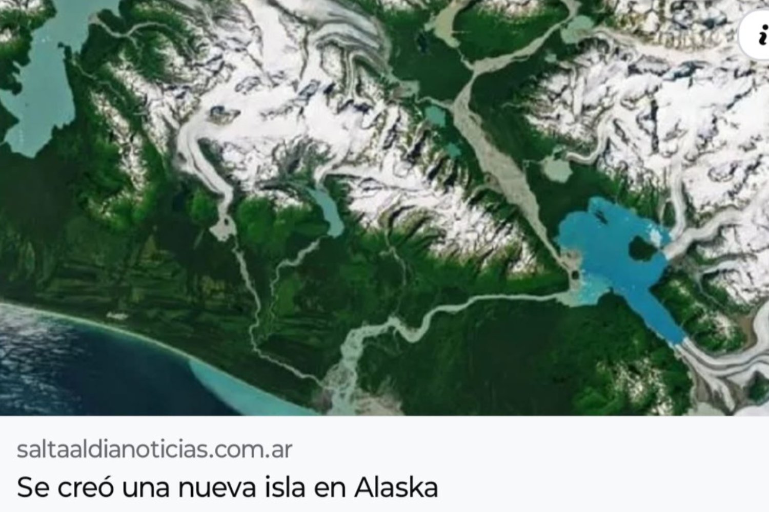 Alaska se reinventa: el retroceso glaciar dio origen a una nueva isla