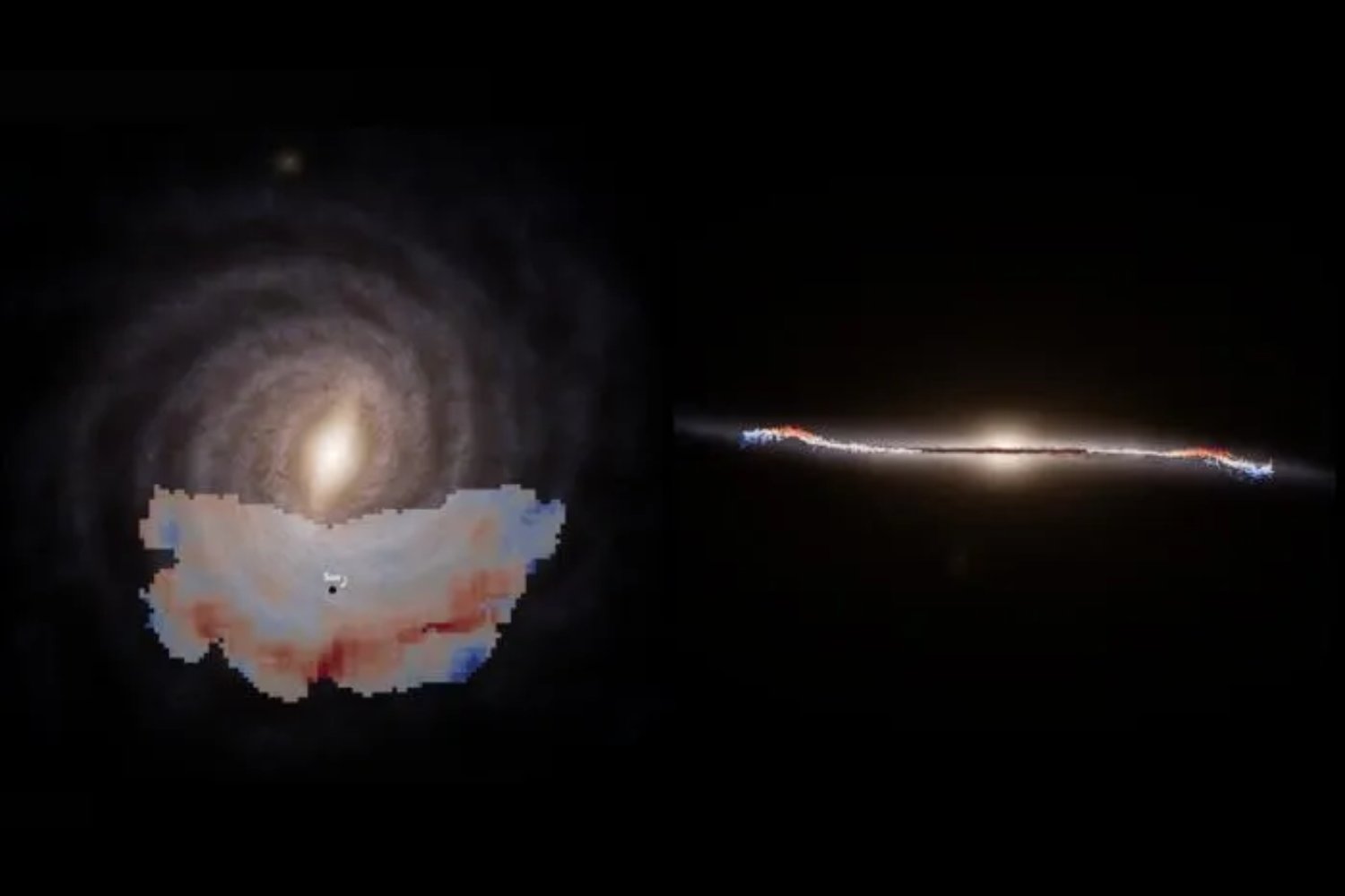 La Vía Láctea no es un disco plano: Gaia revela una onda gigante que ondula millones de estrellas a lo largo de la galaxia