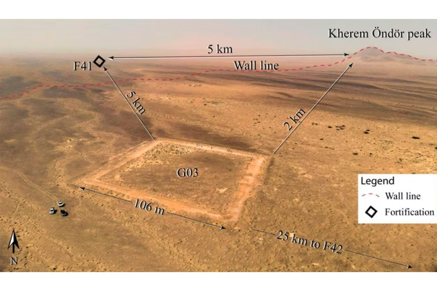 La otra muralla que desafía a China. Descubren los secretos de una fortificación perdida en el desierto de Gobi