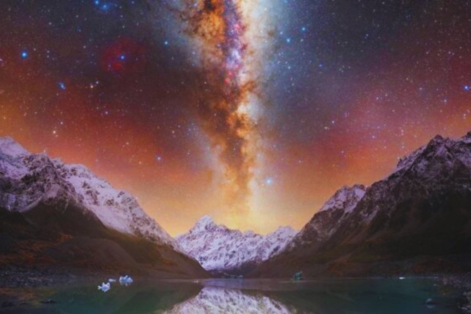 El retrato más grande de la Vía Láctea en radiofrecuencia. Así se ve nuestra galaxia cuando habla en ondas invisibles