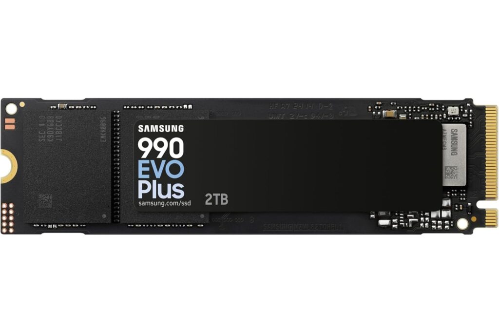 SAMSUNG 990 EVO Plus 2TB hasta 7,250 MB/s PCIe 4.0 x4/ 5.0 x2 NVMe M.2(2280) Disco Duro Interno (SSD) (MZ-V9S2T0BW)